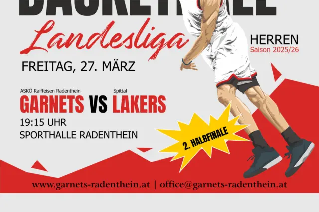 BASKETBALL Landesliga Semifinale Spiel 2, ASKÖ Radenthein Garnets gegen Spittal Lakers