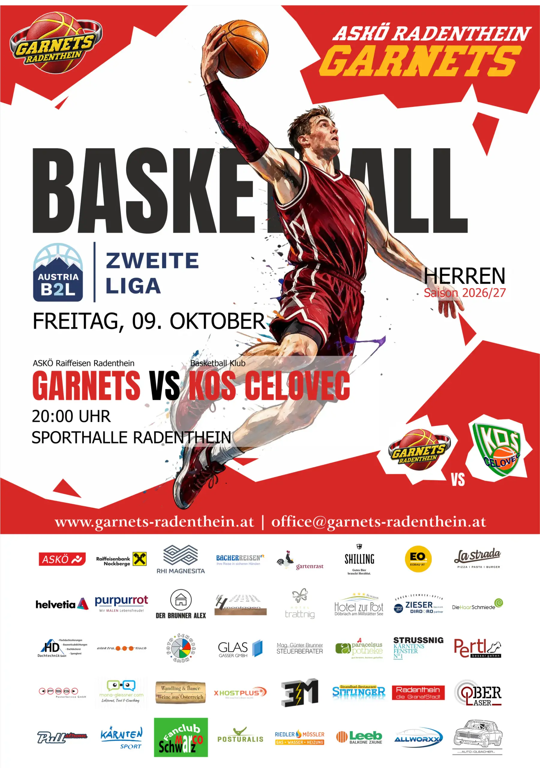 Plakat B2L Garnets KOS 2026-10-09