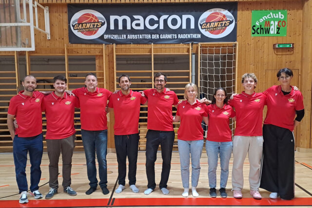 Coaching Team der Garnets für die neue Saison